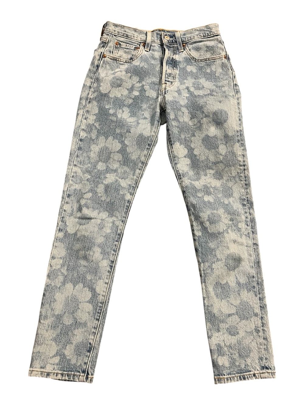 Levi's “Hazy Daisy” 501 Skinny Filiforme Limited Edition Jeans size 24 - Picture 2 of 10